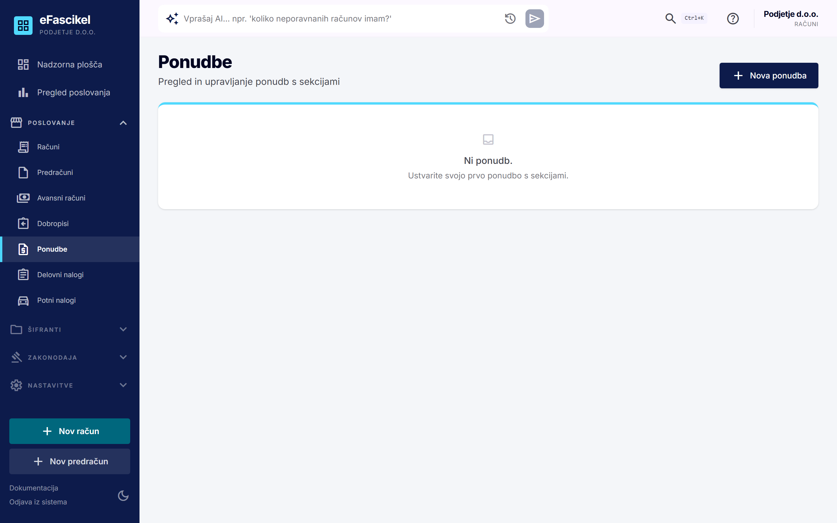 Seznam ponudb